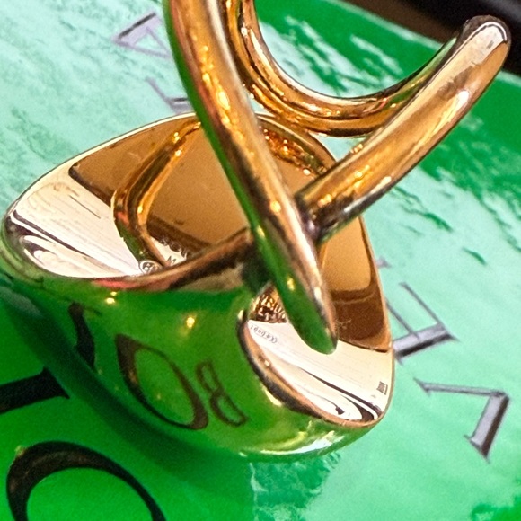 Gold Bottega Veneta Women's Jewelry Ring - Picture 6 of 15